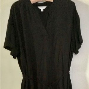 Black shirt dress XL